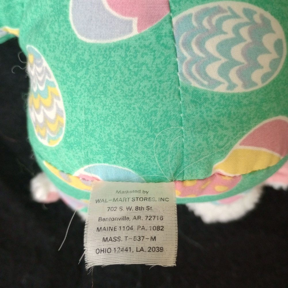 Wal-Mart Baby Lamb 8” Plush Doll Toy Easter Sheep in Bunny Slippers Green - Picture 5 of 6